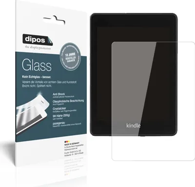 Produktbild von 2x Schutzfolie für Amazon Kindle Paperwhite (2021) - Anti-Shock 9H Folie dipos Glass Kunststoffglas