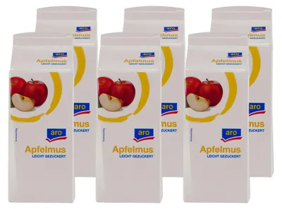 Produktbild von aro Apfelmus -leicht gezuckert- (12 x 710g)
