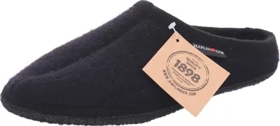 Immagine prodotto di Haflinger 611001 Walktoffel Alaska donne uomini pantofole pantofole, dimensioni:43 EU, colore:Nero