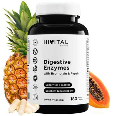 Zdjęcie produktu dla Enzymy trawienne | 180 wegańskich kapsułek