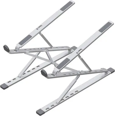 Immagine prodotto di Supporto per laptop in alluminio con altezza regolabile - Supporto per notebook per l'ufficio in casa