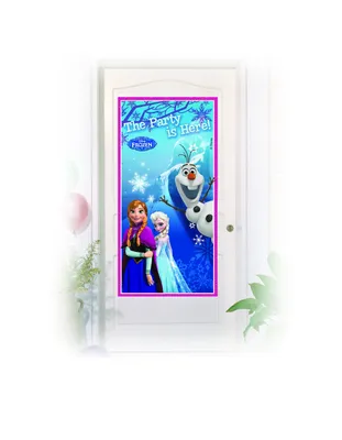 Image de Bannière de porte La Reine des Glaces bleu-blanc-rose