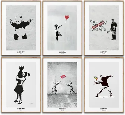 Image de Ensemble de 4 affiches, format 30x40 cm, décoration murale moderne pour salon
