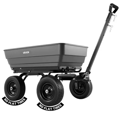 Produktbild von VEVOR Poly Gartenkipper Schwerlast Gartenwagen und -karren 800 lbs/363,6 kg 10"/25,4 cm Reifen