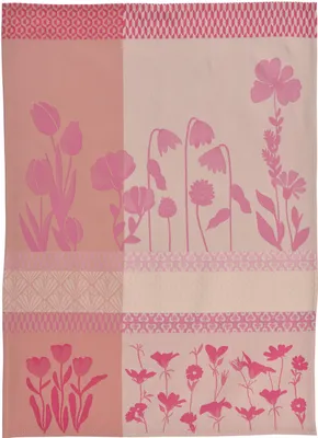 Produktbild von Sander Geschirrtuch  - Madeira - Farbe: 14, Pink - Frühlingsblumen