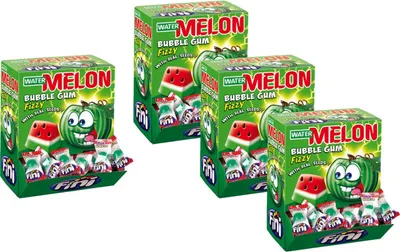 Produktbild von Booom Bubble Gum Watermelon 200 Stk. im Displaykarton (4er Pack)