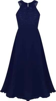 Immagine prodotto di Elegante abito in pizzo per bambine taglia 176 Cm - Perfetto per le occasioni di festa, festa di matrimonio battesimo abito lungo
