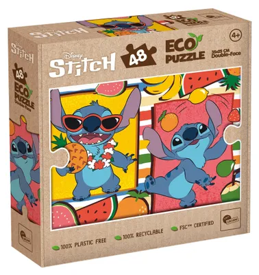 Image de Puzzle 48 pièces Stitch Eko double face - Lisciani