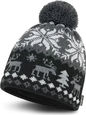 Produktbild von SABFIL Pompon - Modische Wintermütze mit Bommel und Fleece