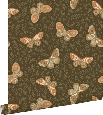 Produktbild von ESTAhome Tapete Schmetterlinge Grün 50 x 900 cm