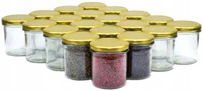 Produktbild von Pojemnikowo 20x 350 ml Glasbehälter für Konserven Kerzen