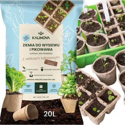Produktbild von Anzuchterde - 20l - mit Kokosfaser und Perlit - leicht und durchlässig - für gesundes Wurzelwachstum