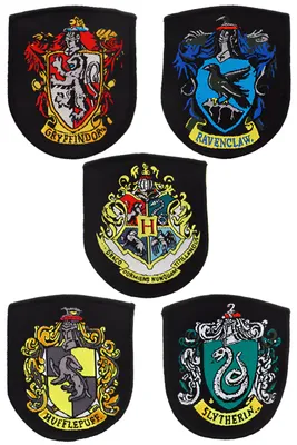 Image de Zestaw 5 Haftowanych Naszywek Domów Harry'ego Pottera