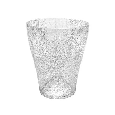 Produktbild von Blumentopf Orchideentopf Orchidee H 165 mm D 135 mm Glas Übertopf Kristall Glasscherben transparent