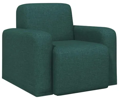 Zdjęcie produktu dla vidaXL Fotel ciemnozielony materiał