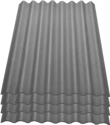 Produktbild von Onduline Easyline Dachplatte Wandplatte Bitumenwellplatten Wellplatte 4x0,76m² - grau