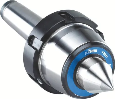 Produktbild von Röhm Mitlaufende Zentrierspitzen 60°, MK 3, Größe 106, mit Abdrückmutter und HM-Einsatz - 221023
