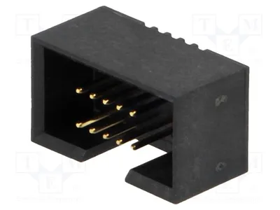Image de Connecteur femelle droit, type DS1031-16-10V8B, pour montage traversant (THT), avec 10 broches
