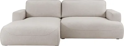 Produktbild von MEBLINI Schlafcouch mit Bettkasten - Ecksofa mit Schlaffunktion - Sofa mit Relaxfunktion und Kissen - Couch L-Form - Eckcouch - LUMIERE - 271x195x96cm - Links - Grau Samt