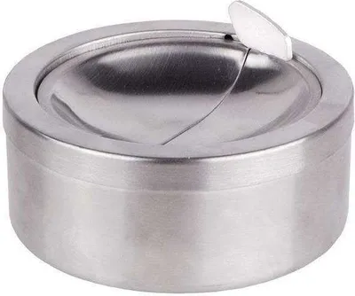 Produktbild von Geschlossener Stahlaschenbecher 12 cm