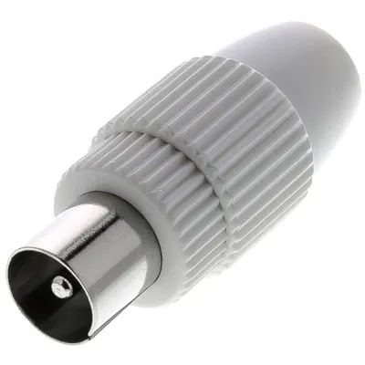 Obrázok produktu pre SENCOR SAV 129-000 Koaxiálny konektor, priamy, biely plast-nikel