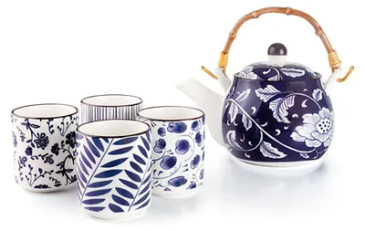 Obrázok produktu pre 5-dielna čajová súprava Ibili, porcelán, 460/120 ml, viacfarebná