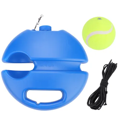 Produktbild von Tennis Trainer selbstlernend, Rebound-Ball Trainingsgerät, mit Wasserbasis, für Anfänger, blau