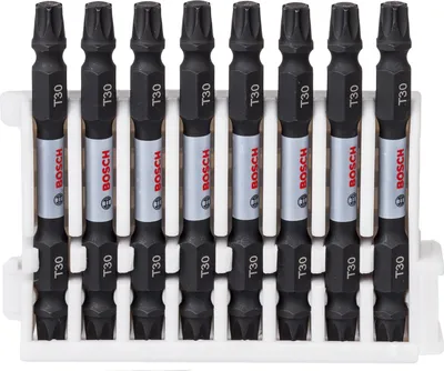 Produktbild von Bosch Doppelklingen Schrauberbit-Set, 8-teilig, T30-T30, 65 mm 2608522341