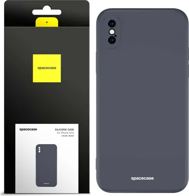 Image de Coque en silicone SPACECASE Coque en silicone pour iPhone X/Xs Noir