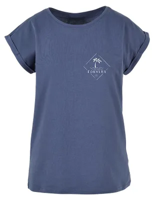 Productafbeelding van Dames T-shirt Forvert Ladies Tee, kleur: vintage blauw, maat: XXL, AI-gegenereerde afbeelding