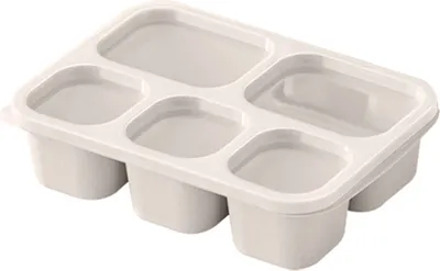 Produktbild von Bento-Lunchbox-Behälter für Erwachsene und Kinder, 5-Fächer, wiederverwendbare Snackboxen für Schule, Arbeit und Reisen, stapelbar, mikrowellengeeignet, BPA-frei, Küchenutensilien