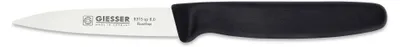 Immagine prodotto di Giesser Coltello da cucina Coltello da verdura Coltello da ufficio Lama mediamente affilata liscia - 8 cm, nero