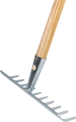 Productafbeelding van 10-tands verzinkte tuinschep - Tuinschep, grasmaaier, bodenbewerker - onkruidverwijderaar - tuinartikelen - inclusief 160 cm stalen steel