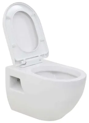 Produktbild von vidaXL Wand-WC Keramik Weiß