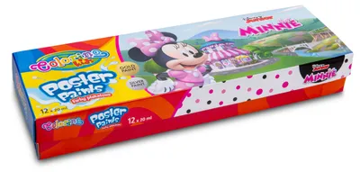 Zdjęcie produktu dla Colorino Kids Farby Plakatowe Minnie 12 kolorów 20 ml