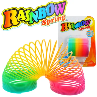 Produktbild von Treppenfeder Regenbogen - ca. 7 x 6 cm