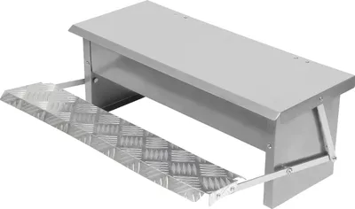 Image de TolleTour Distributeur automatique d'aliments pour volailles avec couvercle Distributeur d'aliments, 5kg Pédale d'ouverture automatique Mangeoire automatique Aliments pour poules