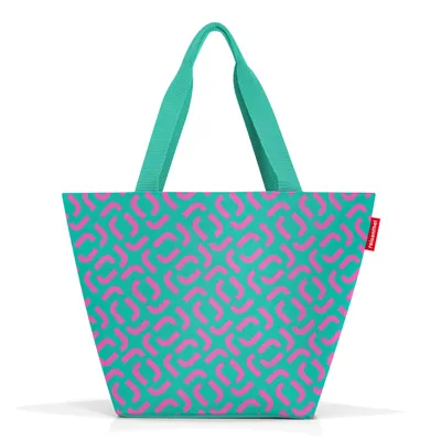 Produktbild von Reisenthel Shopper M, Stoffbeutel, Blau, Polyester, Muster, 15 l, 510 mm
