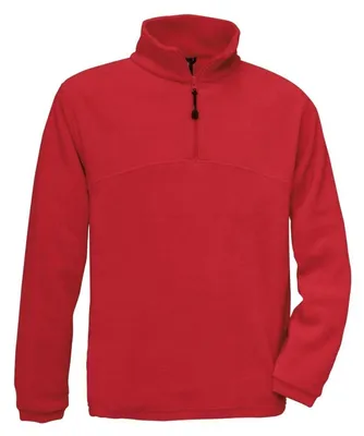 Immagine prodotto di B&C - Felpa "Highlander+" con zip corta, unisex uomo/donna LT1908 (3XL) (rosso)