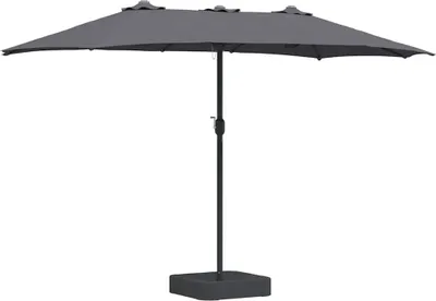 Image de Parasol de jardin vidaXL, anthracite, 385 x 209 x 244 cm