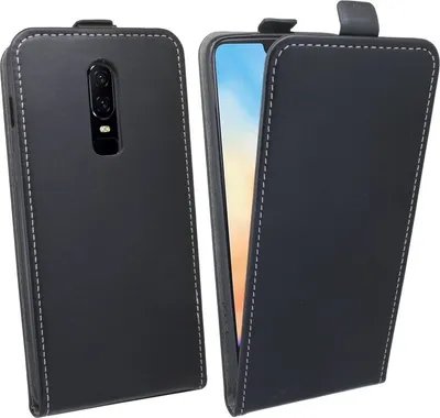 Obrázek produktu pro Pouzdro na mobilní telefon OnePlus 6 Flipové pouzdro Skládací ochranný kryt na smartphone Black