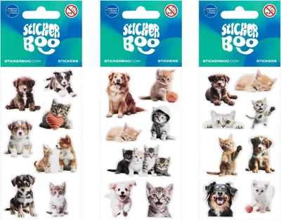 Produktbild von Aufkleber Tiere 6x13 cm Aufkleber Boo 550331