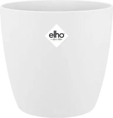 Image de Pot de Fleur Elho Brussels Rond, Ø 24.3 x H 23.2 cm, Blanc, Intérieur
