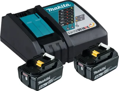 Produktbild von Makita Power Source-Kit LXT 18V inkl. Schnellladegerät DC18RC u. 2x Akku 5Ah BL1850B - 1914J6-4