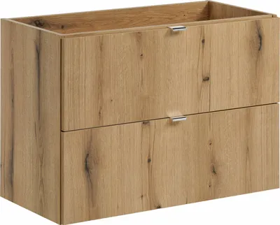 Obrázek produktu pro Skříňka pod umyvadlo 80 cm dub  2 zásuvky tiché zavírání elegantní