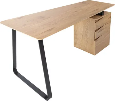 Produktbild von riess-ambiente Industrial Schreibtisch STUDIO 160cm Eichenoptik mit 3 Schubladen Laptoptisch Tisch Bürotisch