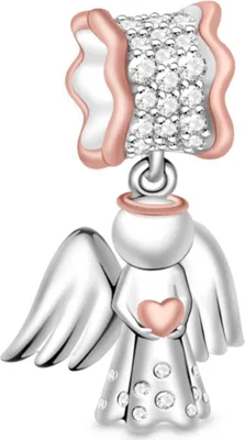 Produktbild von Gnoce Charm Anhänger Engel CJC013 Silber
