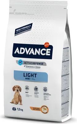Productafbeelding van ADVANCE Mini Light - droogvoer voor kleine honden, 1,5 kg