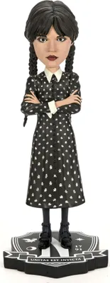 Produktbild von Wednesday Head Knocker Wackelkopf-Figur Wednesday Addams 21 cm