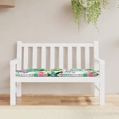 Image de The Living Store Coussin pour banc de jardin Multicolore 120x50x7 cm Tissu